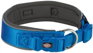 Trixie Halsband Hond Extra Breed 40-48x4 cm Royal Blauw/Grafiet Grijs