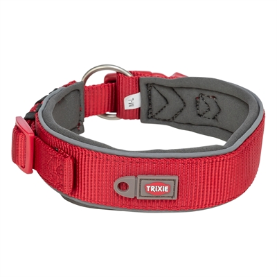 Trixie Halsband Hond Extra Breed Rood/Grafiet 53-62x5 cm