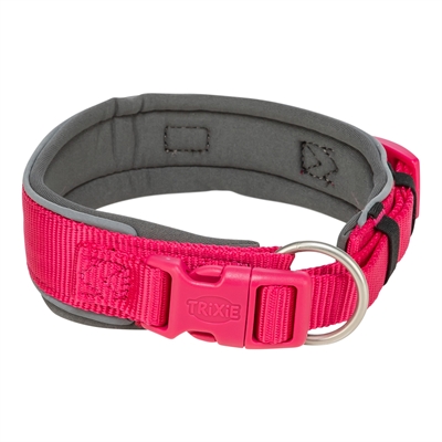 Trixie Halsband Hond Extra Breed Fuchsia/Grafiet 46-55x5 cm