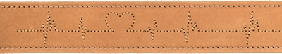 Trixie Halsband Vetleer Hond Heartbeat Bruin 34-40x3 cm