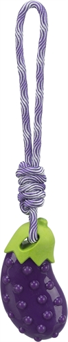 Trixie Hondenspeelgoed Aubergine Aan Koord Tpr 13x34 CM 3 ST