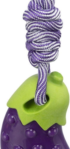 Trixie Hondenspeelgoed Aubergine Aan Koord TPR 13x34 cm 3 st