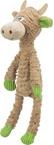 Trixie Hondenspeelgoed Koe Pluche met Touw 50 cm