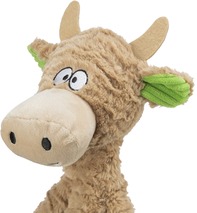 Trixie Hondenspeelgoed Koe Pluche met Touw 50 cm
