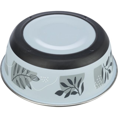 Trixie Voerbak Plat RVS/Kunststof 12 cm 200 ml 4 st