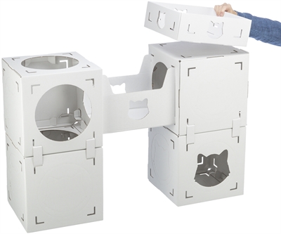 Trixie Kattenmeubel Casa Cara Karton Wit 93x30,5x72 cm