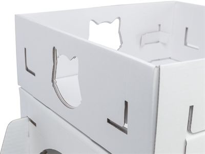 Trixie Kattenmeubel Casa Cara Karton Wit 93x30,5x72 cm