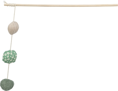Trixie Kattenhengel met 3 Catnip Balletjes 40 cm 4 st
