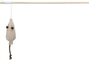 Trixie Kattenhengel Muis Hout met Catnip 40 cm 4 st