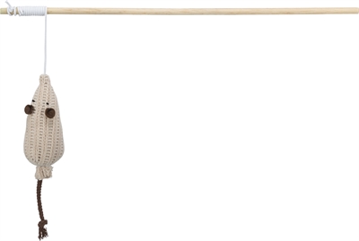 Trixie Kattenspeelgoed Kattenhengel Muis Hout Met Catnip 40 CM 4 ST