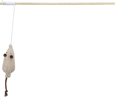 Trixie Kattenhengel Muis Hout met Catnip 40 cm 4 st