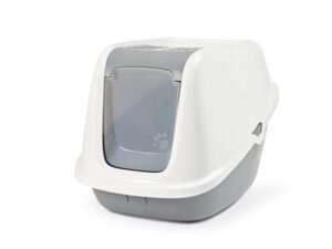 Savic Kattenbak Nestor Giant Wit/Lichtgrijs 75,5x56x55,5 CM