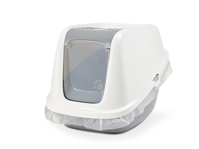 Savic Kattenbak Nestor Giant Wit/Lichtgrijs 75,5x56x55,5 CM