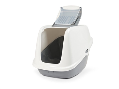 Savic Kattenbak Nestor Giant Wit/Lichtgrijs 75,5x56x55,5 CM