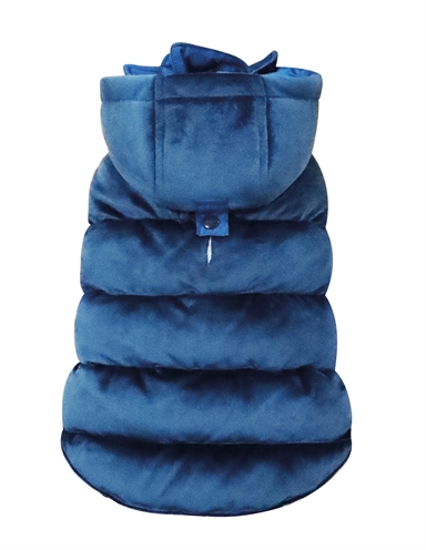 Croci Hondenjas Velveteen Gevoerd Blauw 50 CM