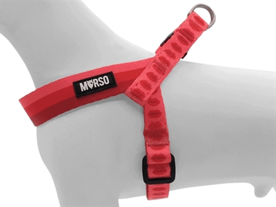 Morso Mini Hondentuig Verstelbaar Roze 29-38x2,5 CM
