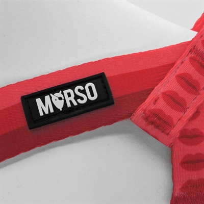 Morso Mini Hondentuig Verstelbaar Roze 29-38x2,5 CM