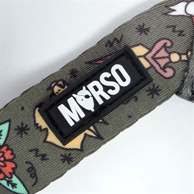Morso Mini Hondentuig Groen 24-32x1,5 CM Verstelbaar Gerecycled