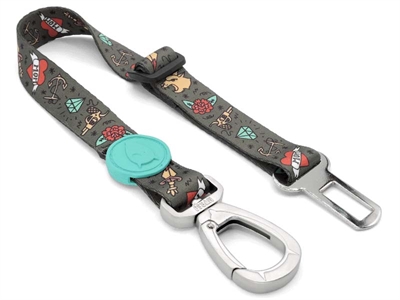 Morso Honden Autogordel Gerecycled Ink Tank Groen 40-65x1,5 CM Tot 20 KG