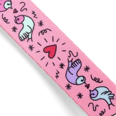Morso Halsband Hond Gerecycled Roze 37-58x2,5 CM
