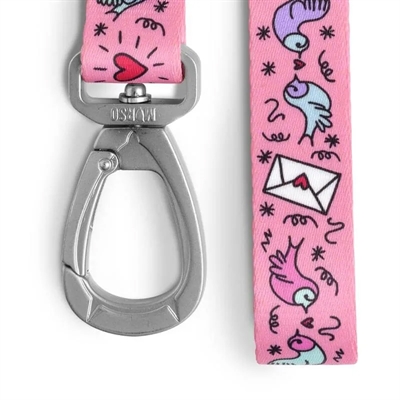 Morso Hondenriem Gerecycled Roze 120x1,5 cm Tot 6 KG