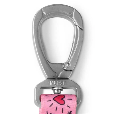 Morso Hondenriem Gerecycled Roze 120x1,5 cm Tot 6 KG