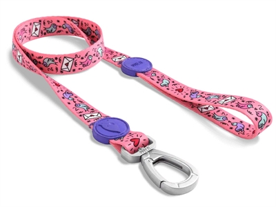 Morso Hondenriem Gerecycled Roze 120x1,5 cm 6-20 kg