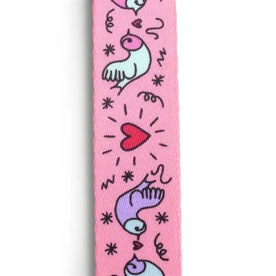 Morso Hondentuig H-tuig Roze 50-70x1,5 cm Gerecycled