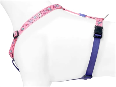 Morso Hondentuig H-tuig Roze 60-80x2,5 cm Gerecycled