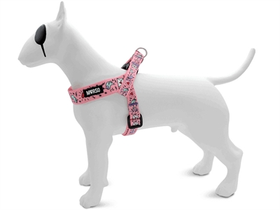 Morso Mini Hondentuig Verstelbaar Roze 24-32x1,5 CM