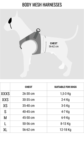Morso Hondentuig Body Mesh Bruin 50-56 cm