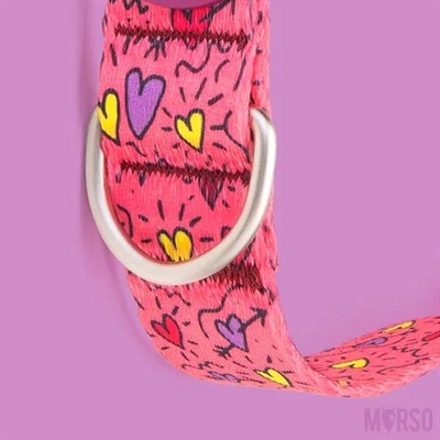 Morso Halsband Hond Gerecycled Roze 30-42x1,5 cm