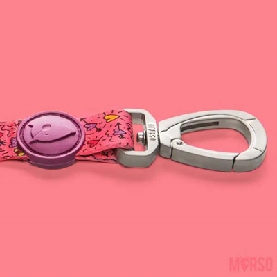Morso Hondenriem Gerecycled Roze 120x1,5 cm 6-20 kg