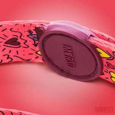 Morso Hondenriem Gerecycled Roze 120x1,5 cm 6-20 kg