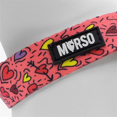 Morso Mini Hondentuig Verstelbaar Roze 29-38x2,5 CM