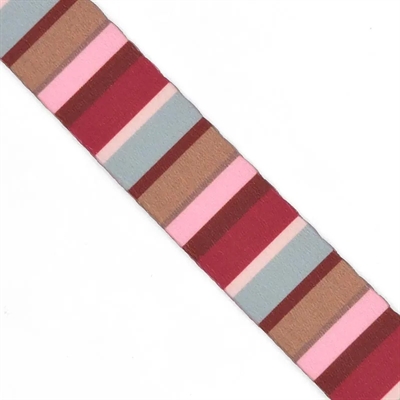 Morso Halsband Hond Gerecycled Skyline Rood/Roze 43-70x2,5 cm