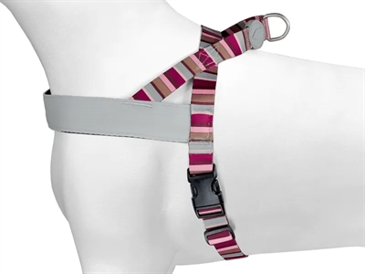 Morso Hondentuig Gerecycled Skyline Rood/Roze 46-60x42 CM