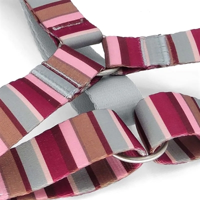Morso Hondentuig H-tuig Gerecycled Rood/Roze 70-100x2,5 cm