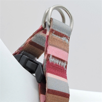 Morso Mini Hondentuig Verstelbaar Skyline Rood/Roze 29-38x2,5 cm