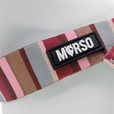 Morso Mini Hondentuig Verstelbaar Skyline Rood/Roze 32-41x2,5 cm