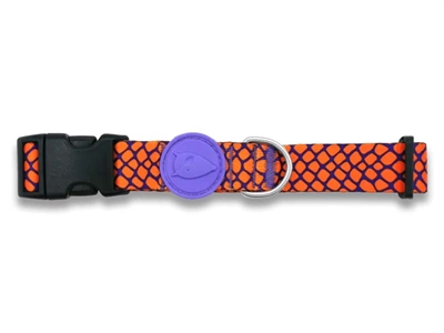 Morso Halsband Hond Gerecycled Urban Lizard Rood 43-70x2,5 cm