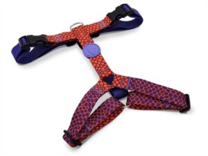 Morso Hondentuig H-tuig Urban Lizard Rood 60-80x2,5 cm