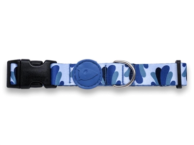 Morso Halsband Hond Gerecycled Splash Blauw 30-42 cm