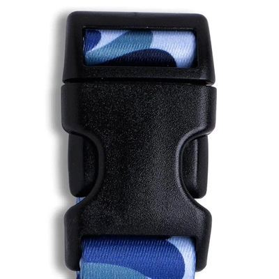 Morso Halsband Hond Gerecycled Splash Blauw 37-58x2,5 cm