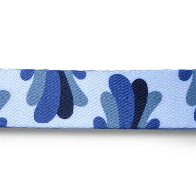 Morso Hondenriem Gerecycled Splash Blauw 120x1,5 cm tot 6 kg