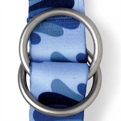 Morso Hondenriem Verstelbaar Gerecycled Splash Blauw 75-230 cm