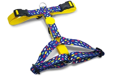 Morso Hondentuig H-tuig Gerecycled Color Invaders Paars 40-55x1,5 CM