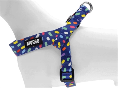 Morso Mini Hondentuig Verstelbaar Paars 24-32x1,5 CM