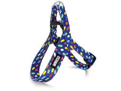 Morso Mini Hondentuig Verstelbaar Gerecycled Color Invaders Paars 32-41x2,5 CM