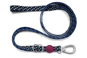 Morso Hondenriem Verstelbaar Gerecycled Zwart 75-230x1,5 CM 4-20 KG